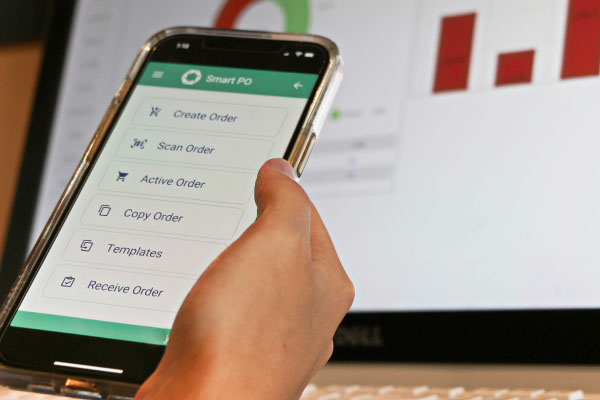 SmartPO on a phone